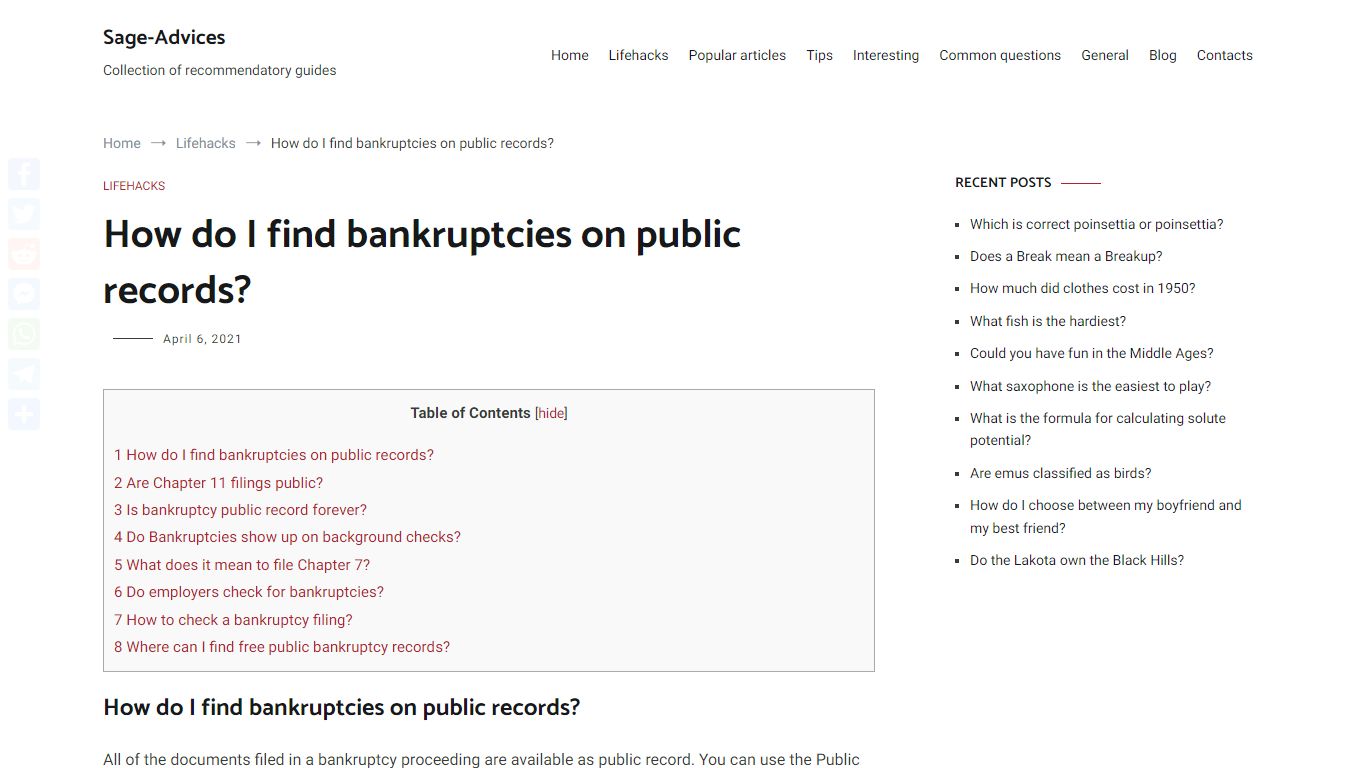 How do I find bankruptcies on public records? – Sage-Advices